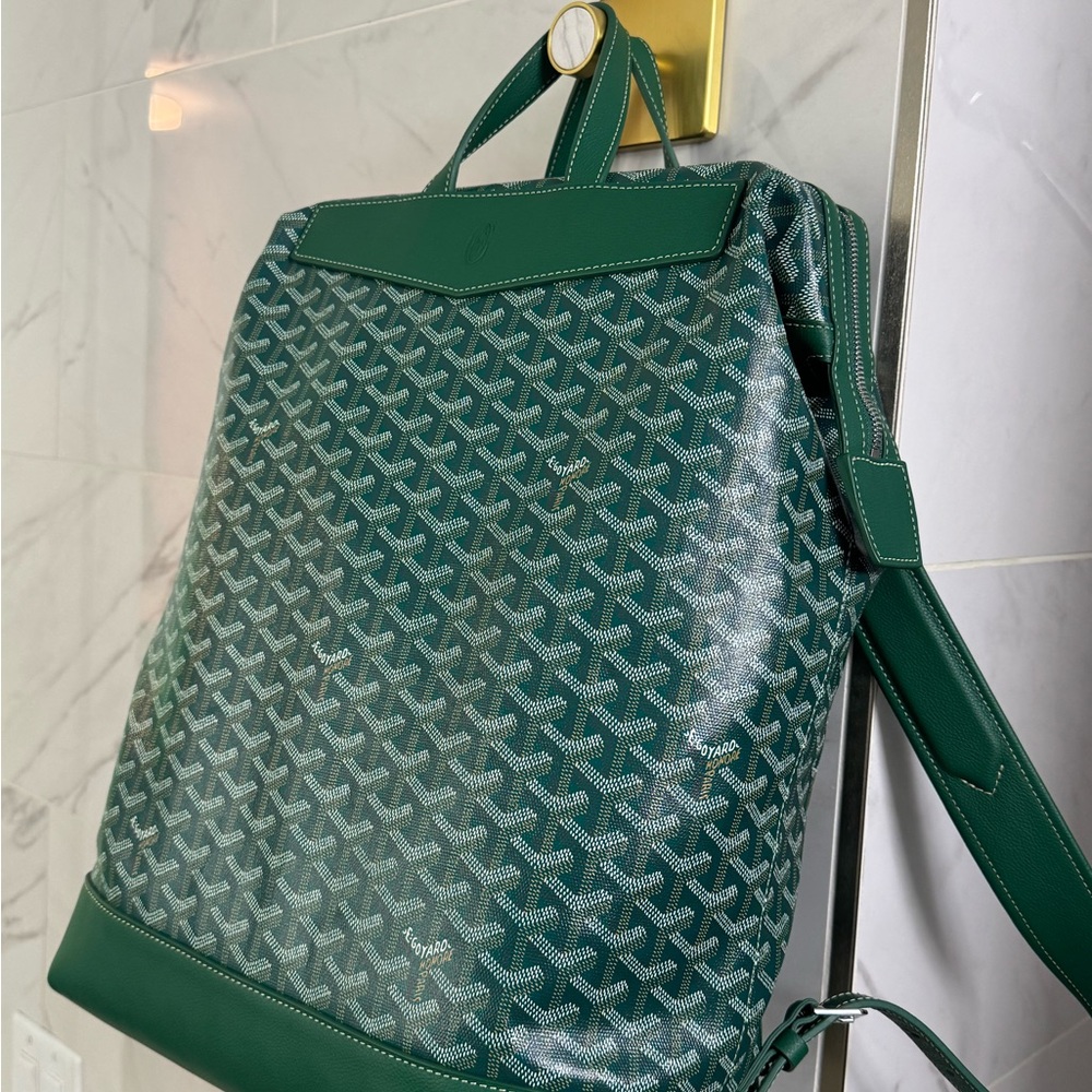 Goyard Cisalpin Green Patterned backpack